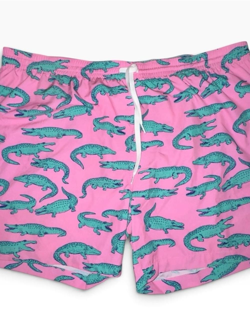 Chubbies Swim Trunks Men XXXL 3XL Pink Green Alligator The Glades Stretch 5.5
